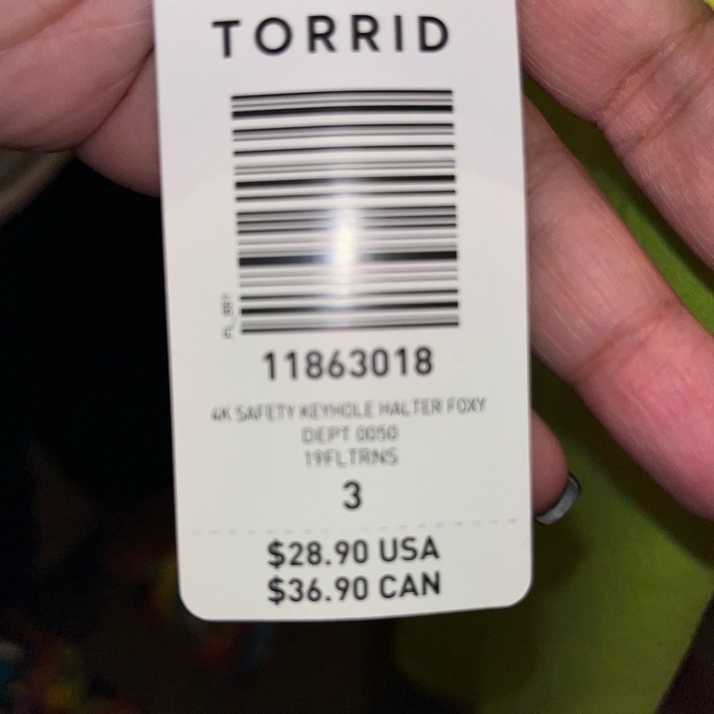 Torrid Halter Foxy collection neon yellow size 3 - New with Tags - Picture 4 of 4